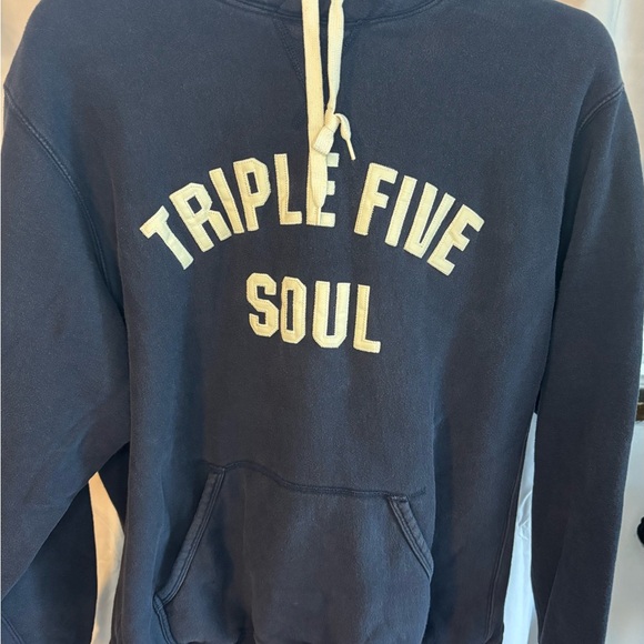 VINTAGE Triple Five Soul Dark Blue Hoodie Size Large - Picture 2 of 10